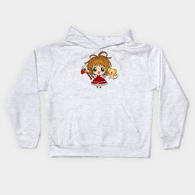 Card Captors Sakura Chibi Tshirt Merchandise Kids Hoodie by chibicrayon